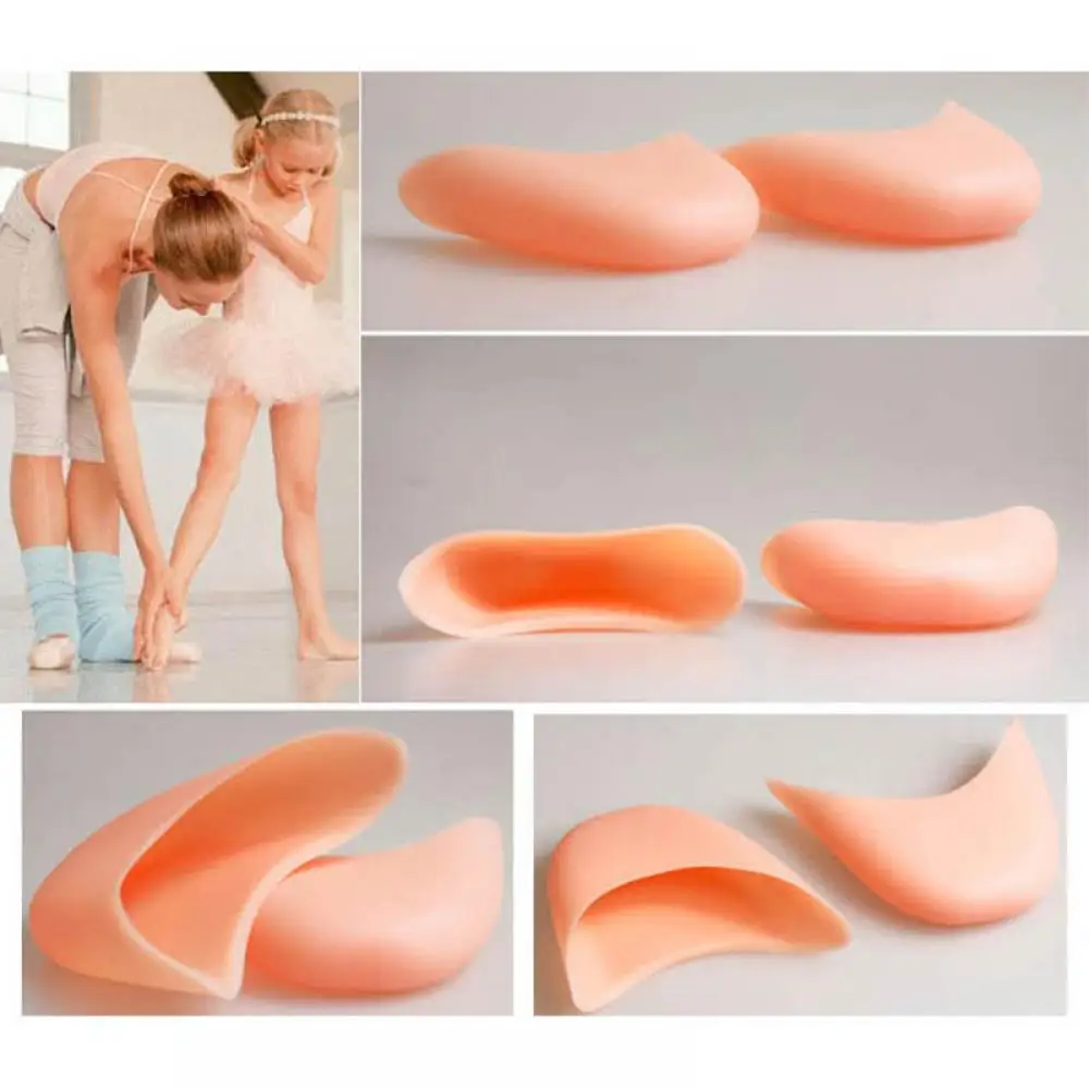 Professional Women Girl Silicone Ballet Pointe Dance Shoe Pads Silicone Gel Toe Cover Forefoot Pad Toe Protector Foot Care Tools