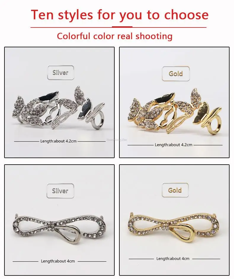 Shoelaces Clips Decorations Charms Rhinestones Shoe Charms Faux Jeweled Sneakers Girl Gift DIY Lace Buckle Shoes Accesories 1Pcs
