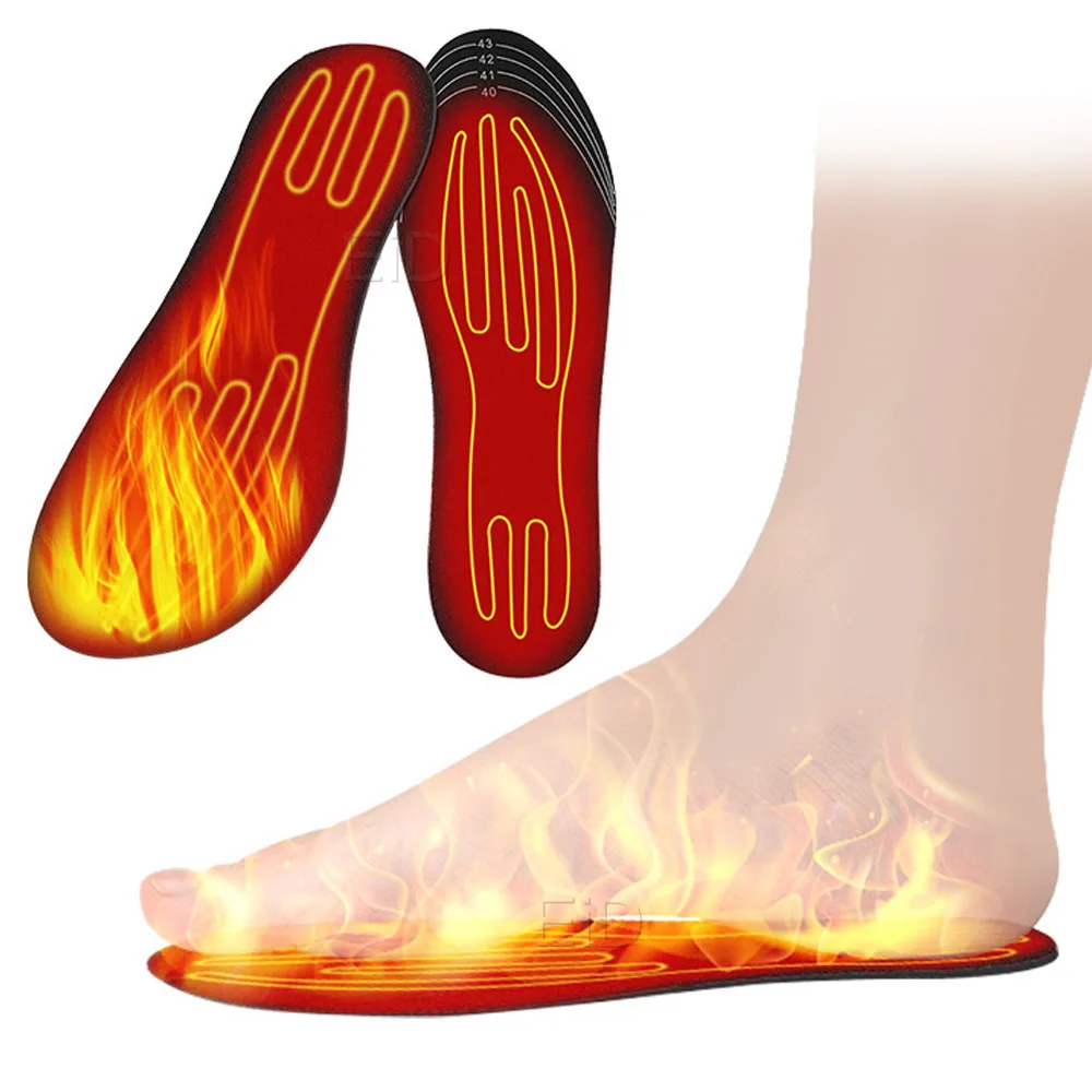USB Electric Heated Shoe Insole Winter Warm Women Foot Pad Washable Thermal Men Boot Mat Unisex Heating Shoe Insoles