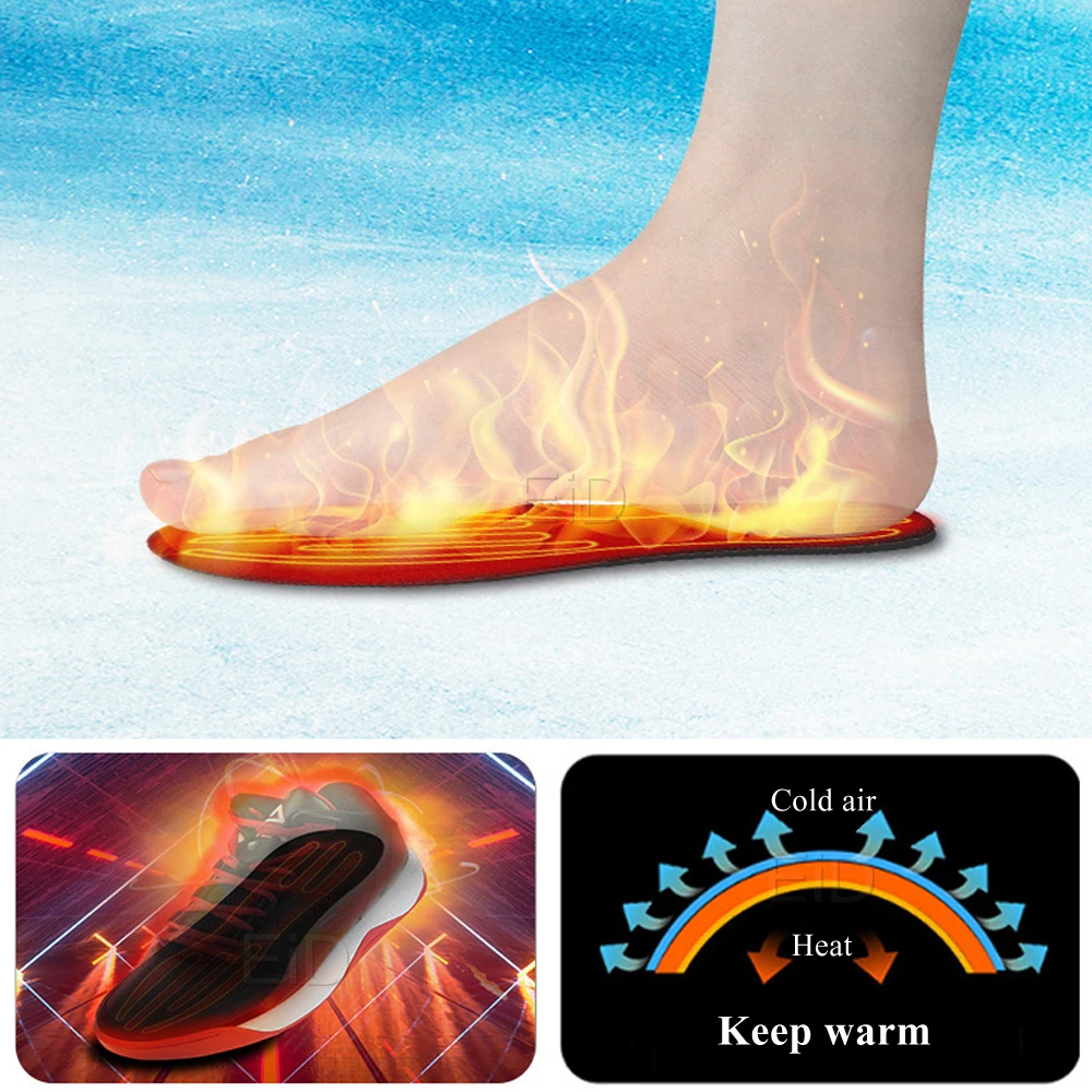 USB Electric Heated Shoe Insole Winter Warm Women Foot Pad Washable Thermal Men Boot Mat Unisex Heating Shoe Insoles