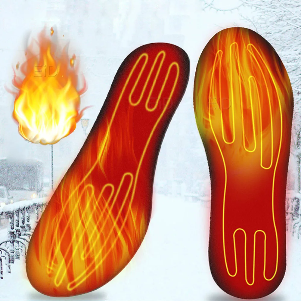 USB Electric Heated Shoe Insole Winter Warm Women Foot Pad Washable Thermal Men Boot Mat Unisex Heating Shoe Insoles