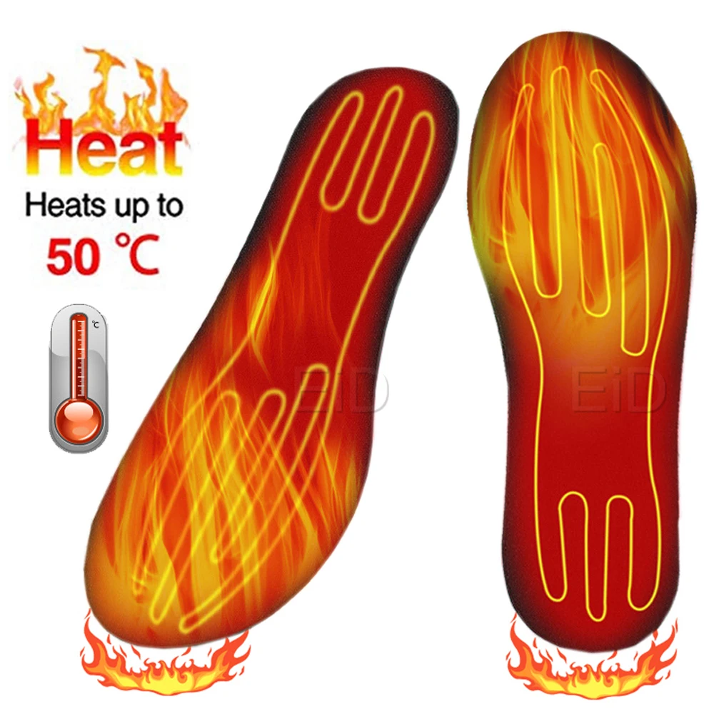 USB Electric Heated Shoe Insole Winter Warm Women Foot Pad Washable Thermal Men Boot Mat Unisex Heating Shoe Insoles