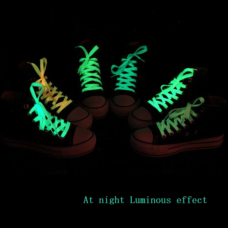 Luminous Shoelaces Men Women Sports Shoes Laces Runner Shoelace Glow In The Dark Night Classic Shoestrings Reflective Shoe Laces