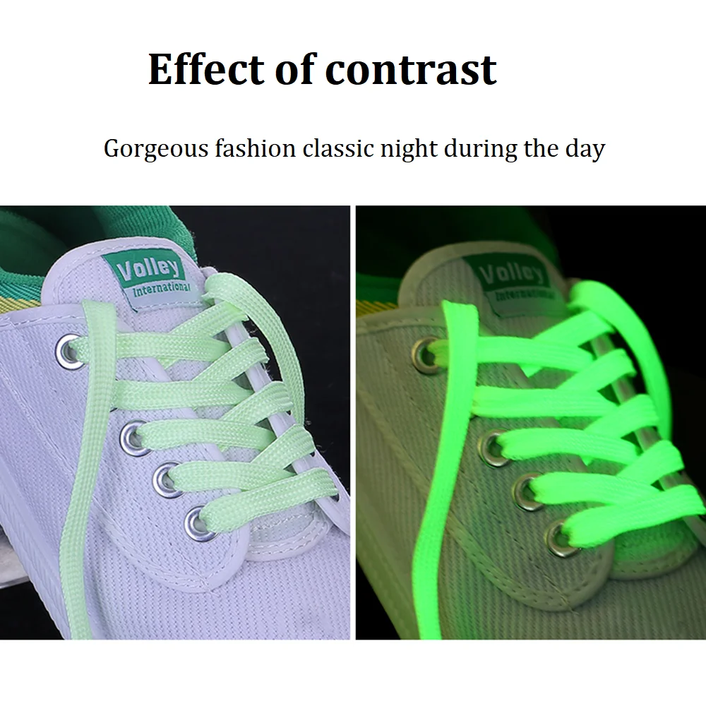 Luminous Shoelaces Men Women Sports Shoes Laces Runner Shoelace Glow In The Dark Night Classic Shoestrings Reflective Shoe Laces