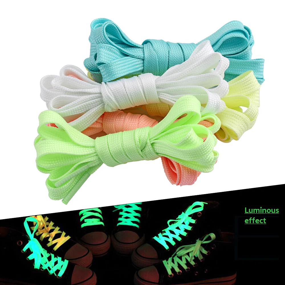 Luminous Shoelaces Men Women Sports Shoes Laces Runner Shoelace Glow In The Dark Night Classic Shoestrings Reflective Shoe Laces