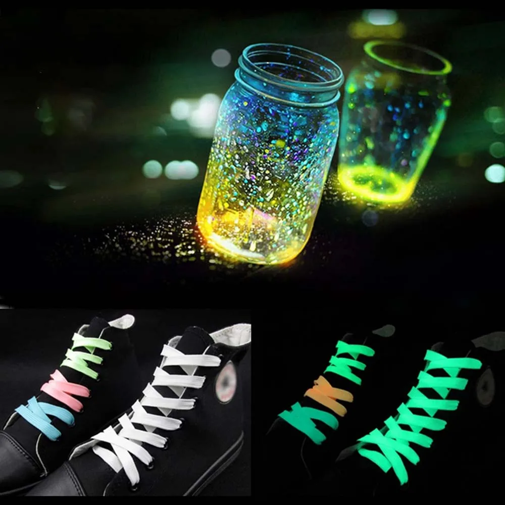 Luminous Shoelaces Men Women Sports Shoes Laces Runner Shoelace Glow In The Dark Night Classic Shoestrings Reflective Shoe Laces