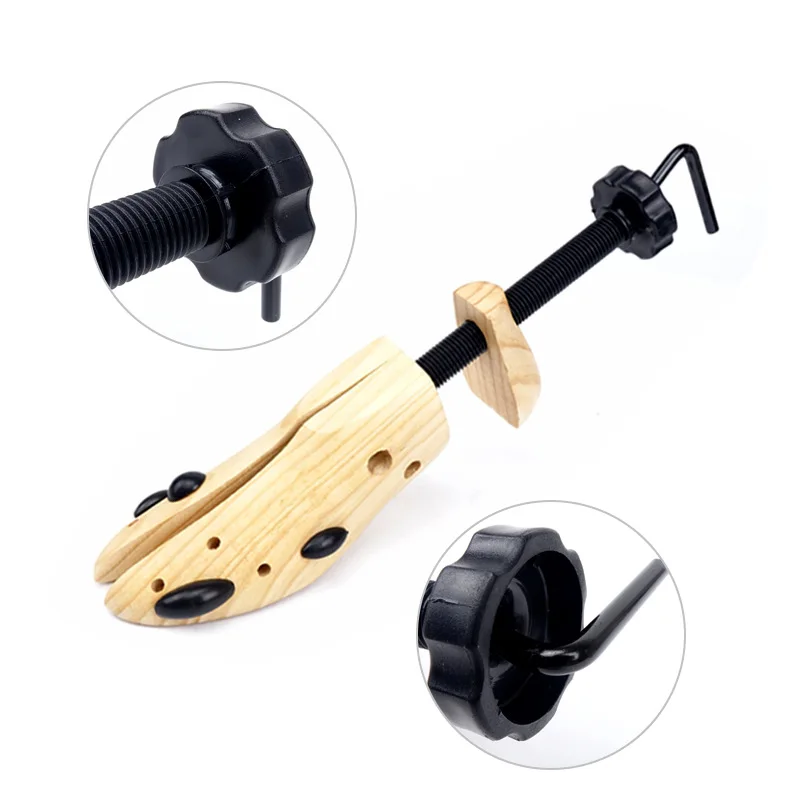 1 Pcs Unisex Shoe Stretcher Wooden Shoes Tree Shaper Rack Pine Wood Adjustable Flats Pumps Boots Expander Shoe Trees Care S/M/L