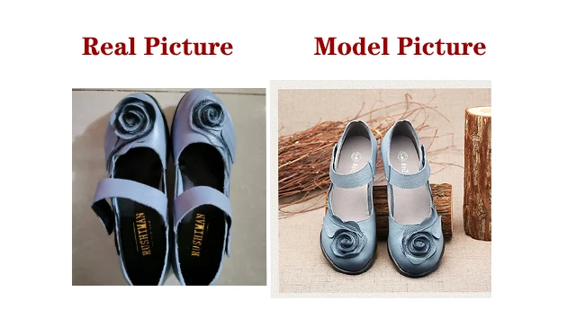 Vintage Cowhide Leather Sandals Women High Quality Mary Jane Shoes Low Heels Sandal With Flower Woman Chic Shoes Sandalias Mujer