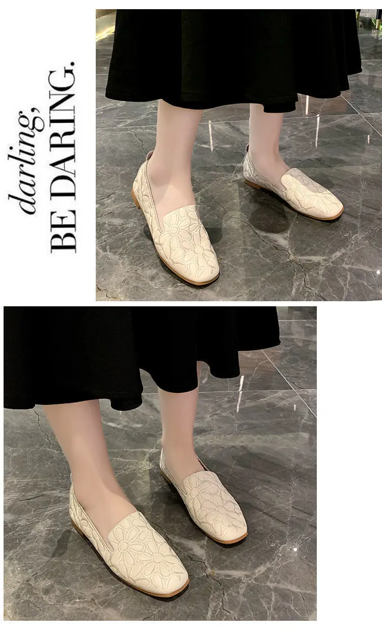 2024 New Braid Cutout Loafers Women's Brown Moccasins Female Vintage Shoes Slip On Leisure Retro Flats
