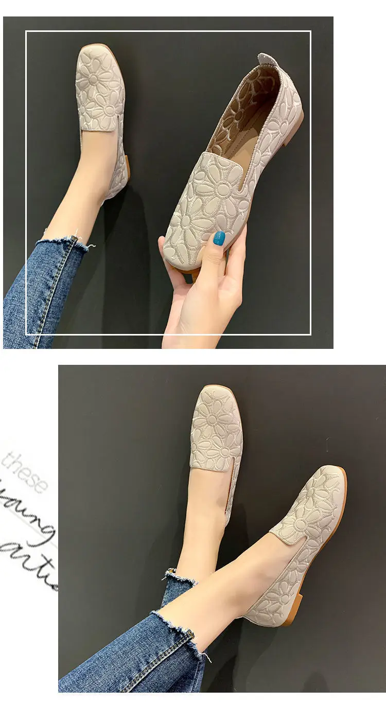 2024 New Braid Cutout Loafers Women's Brown Moccasins Female Vintage Shoes Slip On Leisure Retro Flats