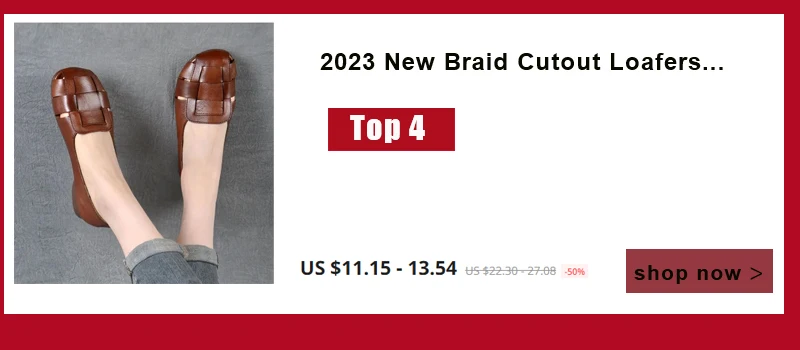 2024 New Braid Cutout Loafers Women's Brown Moccasins Female Vintage Shoes Slip On Leisure Retro Flats