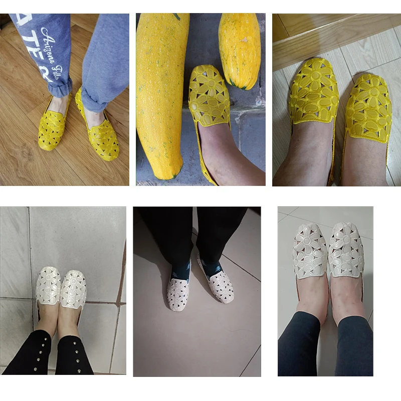 2024 New Braid Cutout Loafers Women's Brown Moccasins Female Vintage Shoes Slip On Leisure Retro Flats