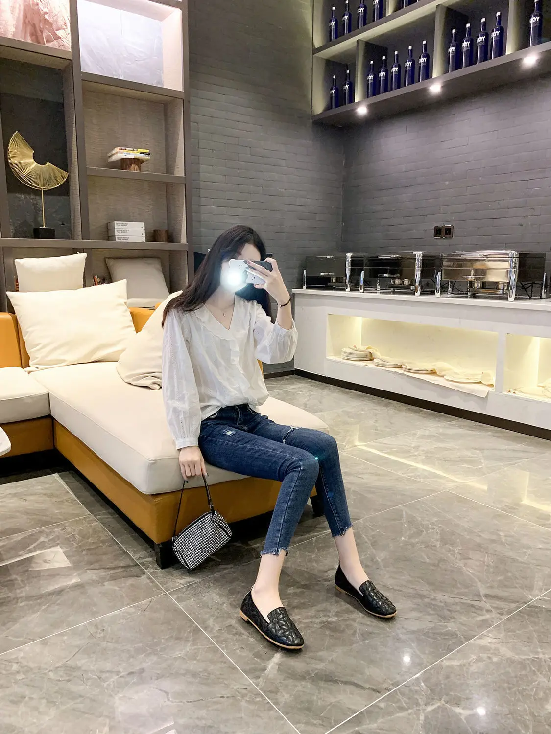2024 New Braid Cutout Loafers Women's Brown Moccasins Female Vintage Shoes Slip On Leisure Retro Flats