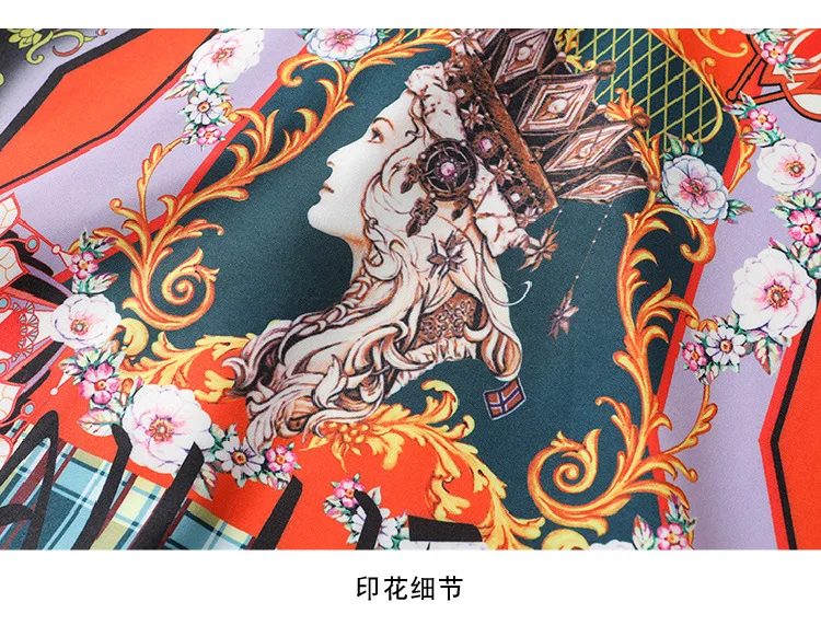 Retro Printed Elegant Dresses For Women Flare Sleeve Ruffles Ladies Holiday Party Dinner Female Dress Vestidos Платье Женское