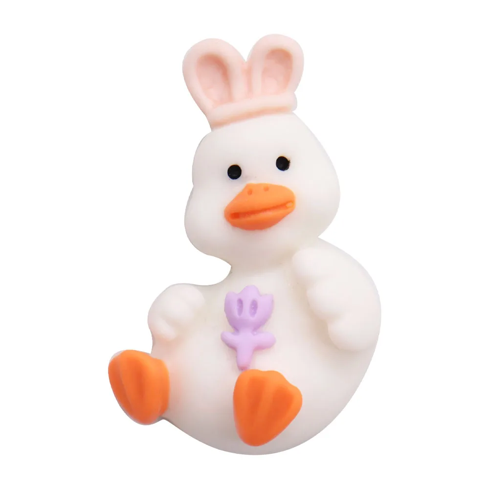 1Pcs Resin Duck Goose Animals Shoe Decorations Children Garden Shoes Accessories Fit Sandals Buckle Clogcute Charm