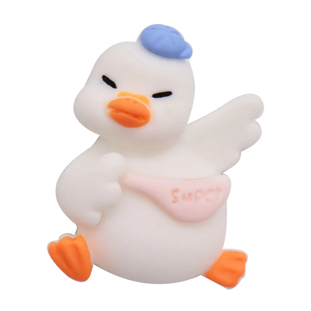 1Pcs Resin Duck Goose Animals Shoe Decorations Children Garden Shoes Accessories Fit Sandals Buckle Clogcute Charm