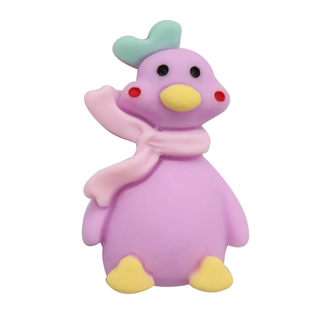 1Pcs Resin Duck Goose Animals Shoe Decorations Children Garden Shoes Accessories Fit Sandals Buckle Clogcute Charm