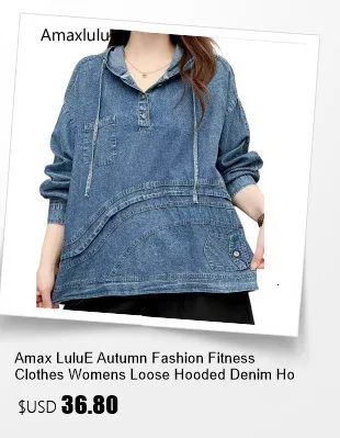 Amax LuluE Winter Fashion Clothes Womens Loose Warm Hooded Knitted Padded Hoodies Ladies Casual Vintage Thicken Long Sweatshirts