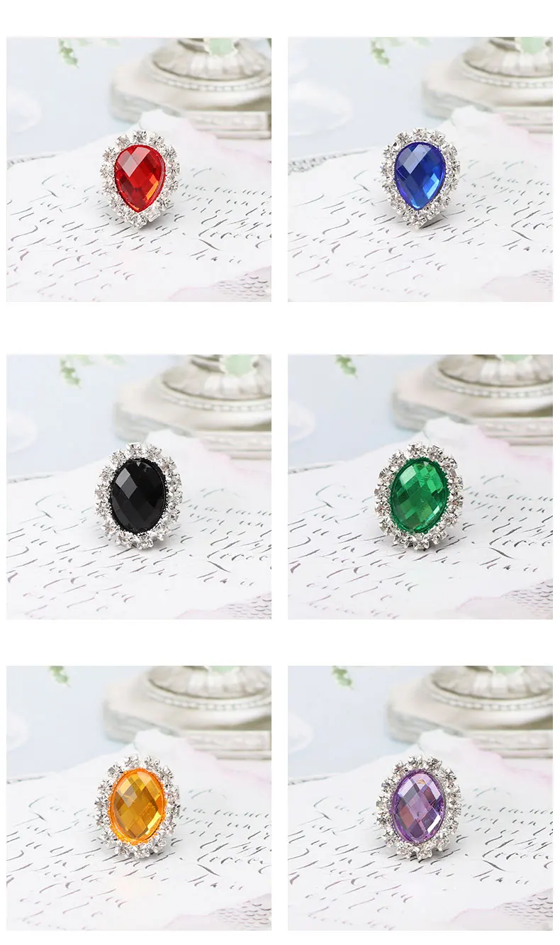1PC Diamond Shoelaces Decoration Luxurious Shiny Rhinestones Buckle Shoes Accessories Plastic Shoe Charms Design for Sneaker
