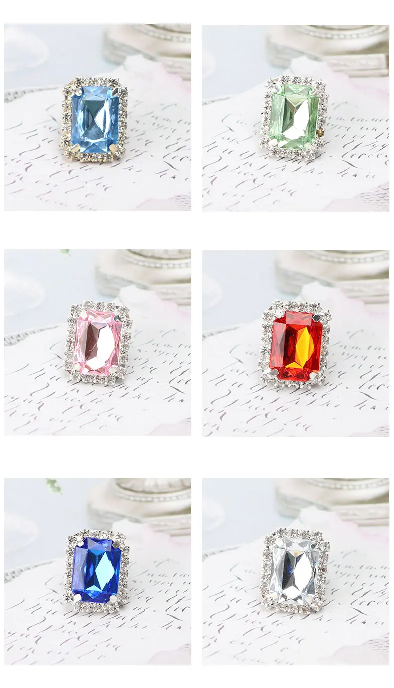 1PC Diamond Shoelaces Decoration Luxurious Shiny Rhinestones Buckle Shoes Accessories Plastic Shoe Charms Design for Sneaker