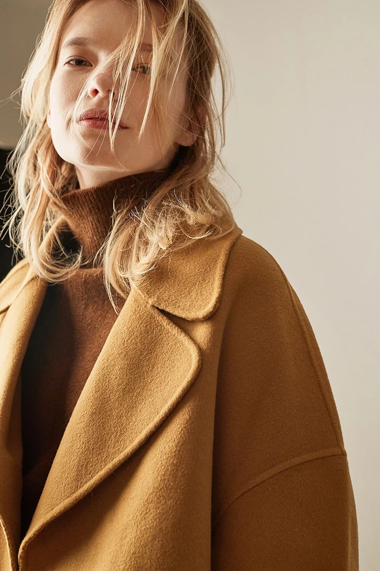 Autumn and Winter New Cashmere Sweater Women's High-Necked Pullover Loose Thick Sweater Short Paragraph Knit Shirt