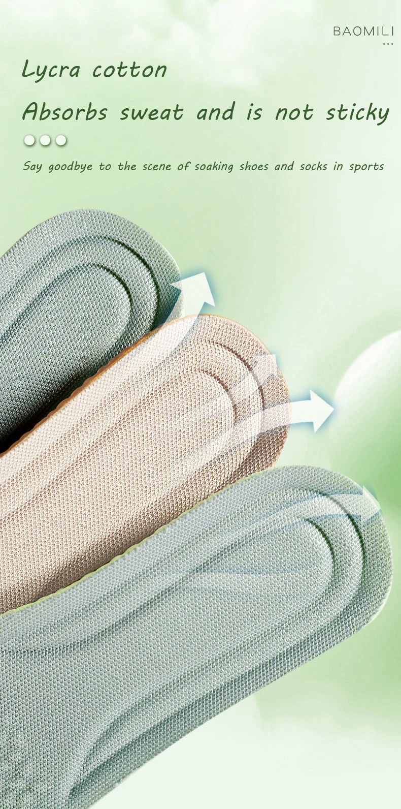 New EVA Sports Insole for Shoes Soft Shock-Absorbing Breathable Deodorant Insoles for Feet Man Women Shoe Sole Running Template