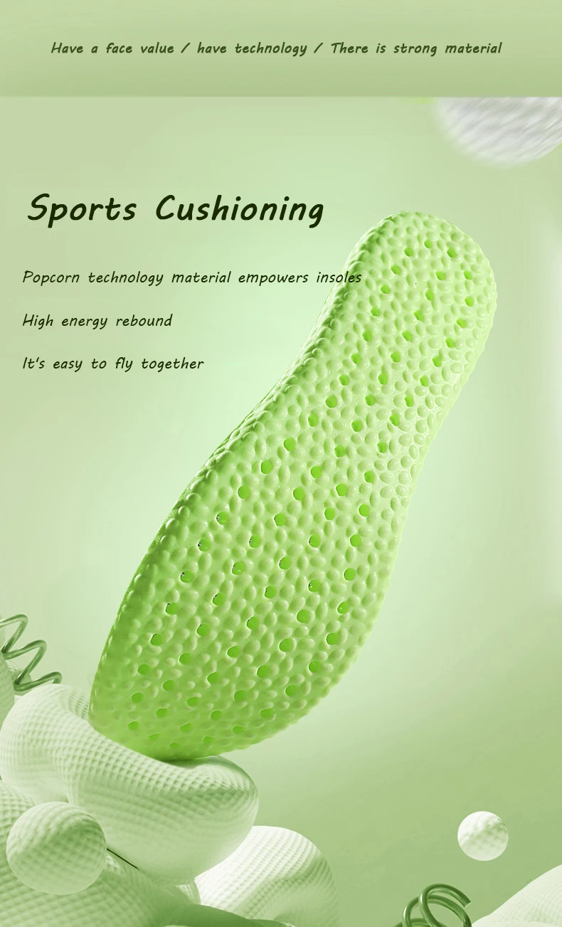 New EVA Sports Insole for Shoes Soft Shock-Absorbing Breathable Deodorant Insoles for Feet Man Women Shoe Sole Running Template