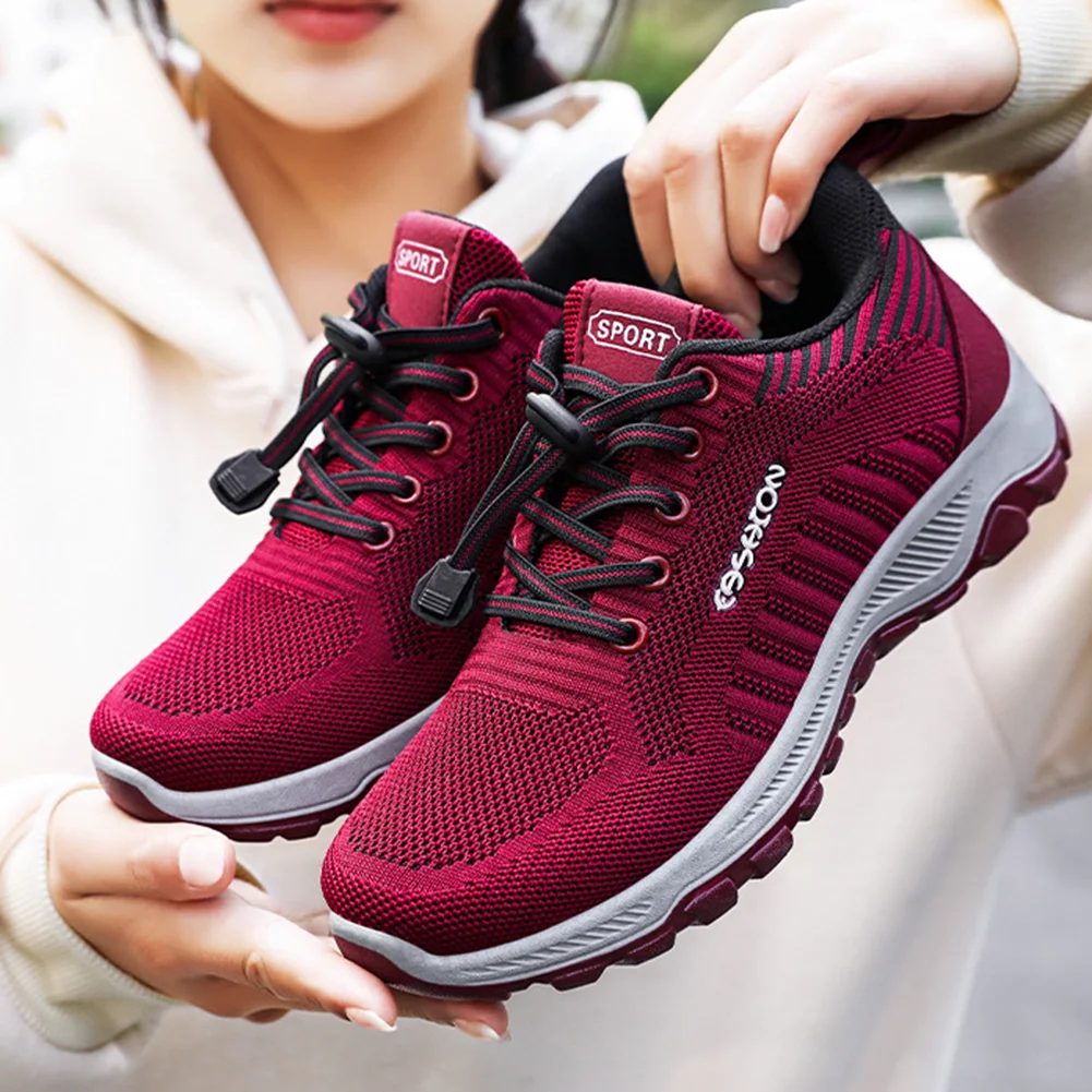 Women's Sports Shoes Lightweight Breathable Non Slip Mesh Sneakers Comfort Running Shoes Casual Shoes For Elderly Adult Youth