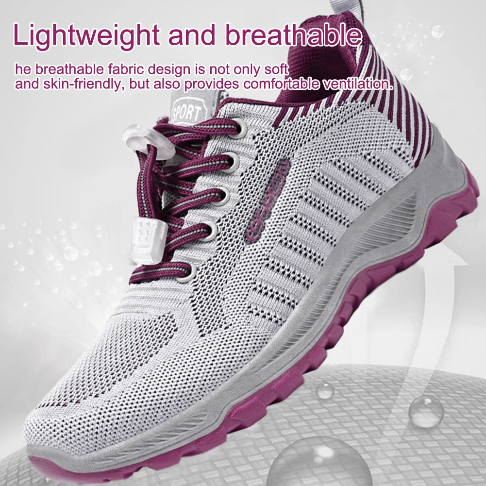 Women's Sports Shoes Lightweight Breathable Non Slip Mesh Sneakers Comfort Running Shoes Casual Shoes For Elderly Adult Youth