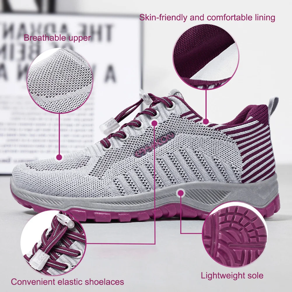 Women's Sports Shoes Lightweight Breathable Non Slip Mesh Sneakers Comfort Running Shoes Casual Shoes For Elderly Adult Youth