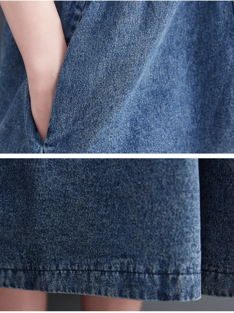 Masss Wasss Fashion Vintage Summer Clothing 2022 Women Loose Classic Vestidos Leisure Elegant Sleeveless Sexy Punk Denim Dresses