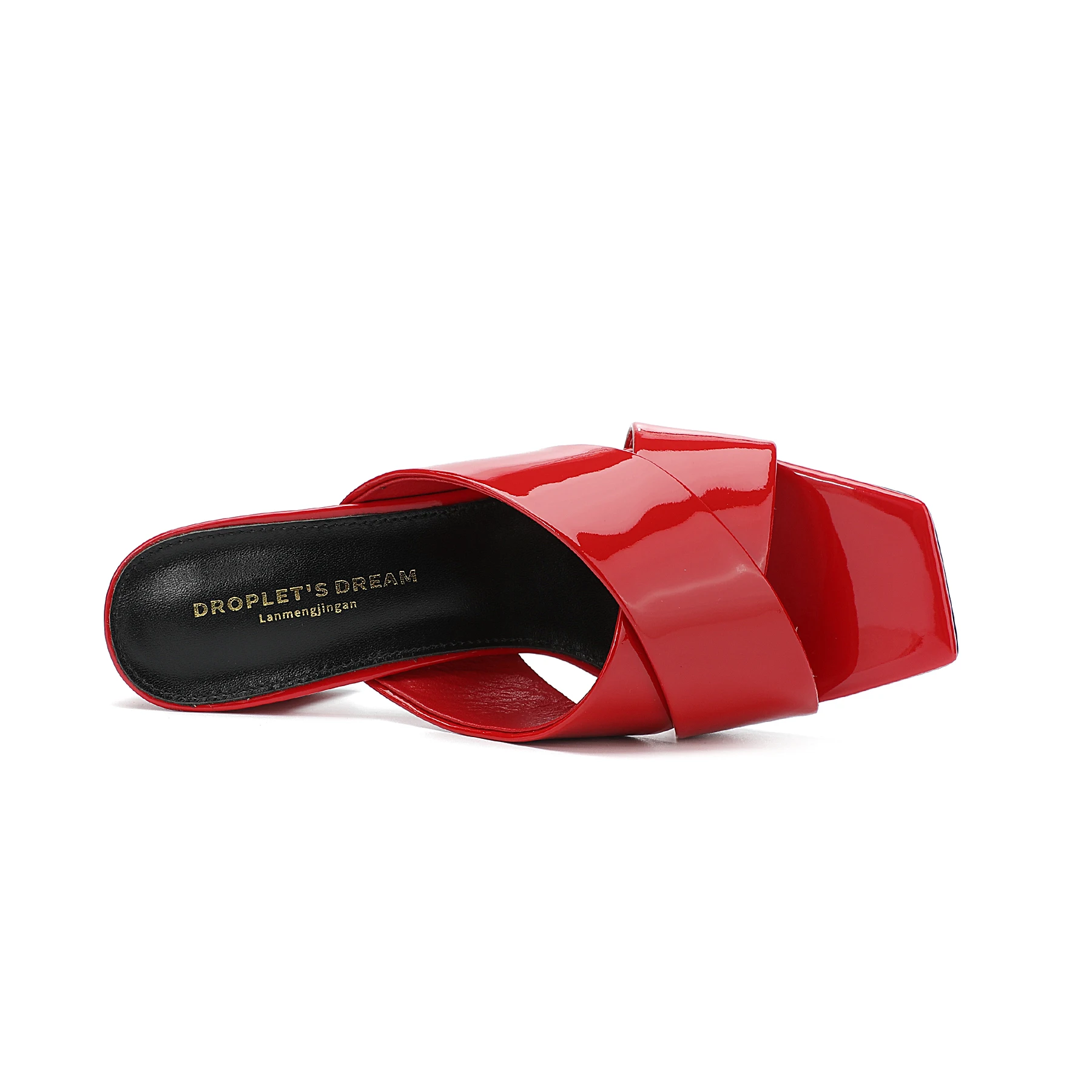 Women's Slippers Summer High Heel Fish Mouth Shoes 2023 New Genuine Leather Open Toe Thick Heel Women's Shoes High Heel Shoes