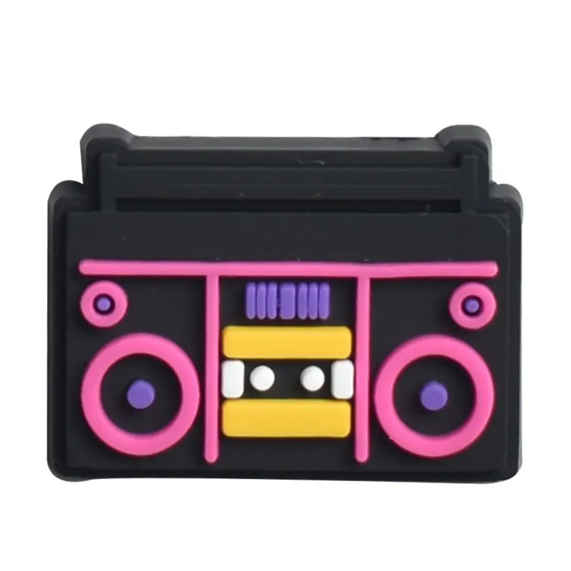 Music Shoe Charms for Crocs Accessories Women Clogs Pins Men Badges Kids Jeans Boy Girls Decorations Buckle Shoes Accessories