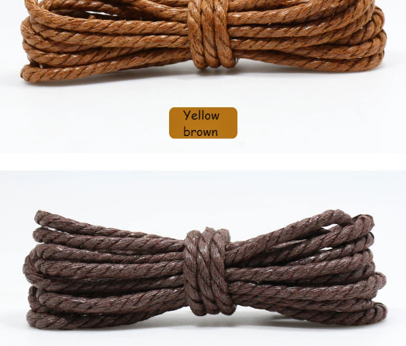 Waxed Shoeslaces for Women In Thick British Style Leather Shoes Boots Laces Round Black for Men Cotton Linen Fine Laces