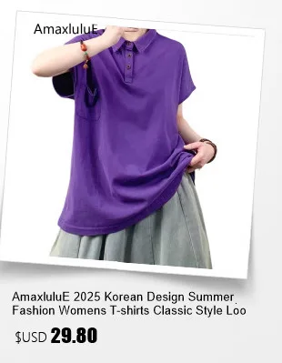 Amaxl UluE European Fashion 2024 Autumn Womens Black Turtleneck Design Tops Ladies Punk Casual Tee Shirts Loose Cotton Clothes