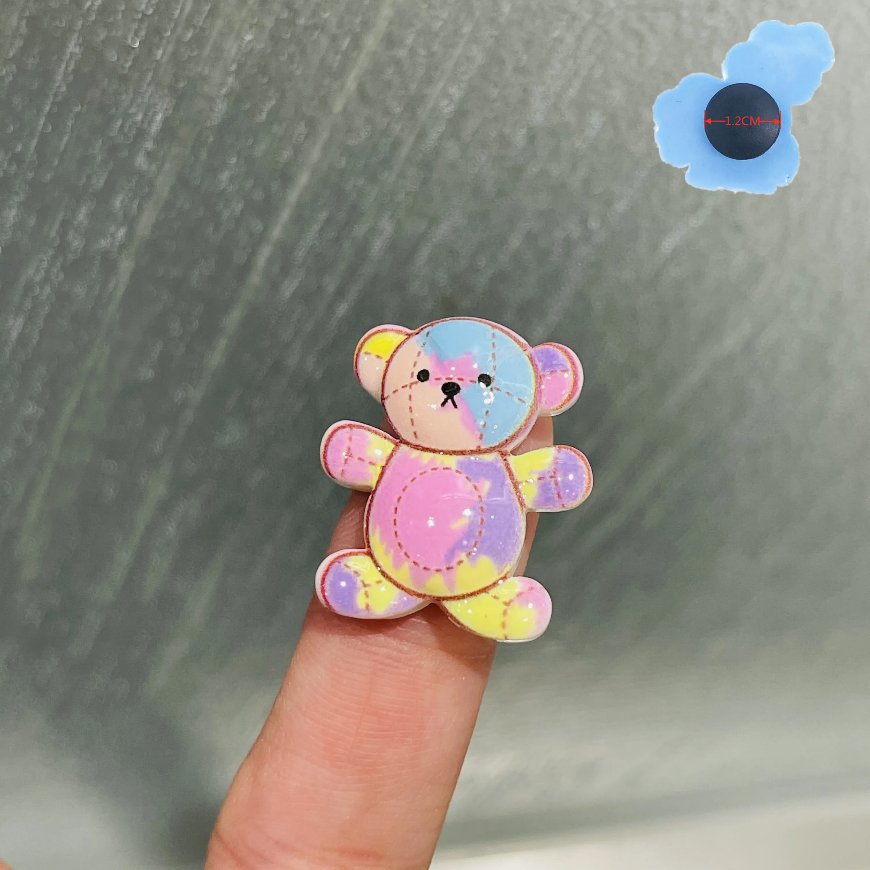 Single Sale 1Pcs Animal Bear Shoes Charms Decoration Clogs Accessories Fit Cute Wristbands Kids X-mas Presents