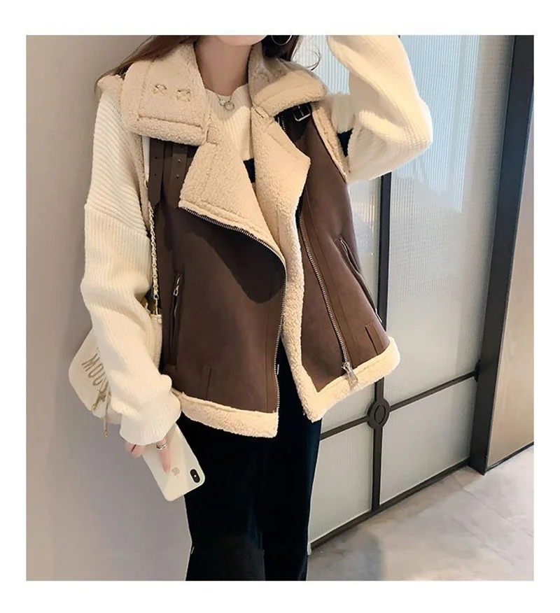 Sleeveless Jacket Female PU Leather Vest Coat Women 2024Autumn winter New Motorcycle Waistcoat Loose Outerwear Novel Popular Top
