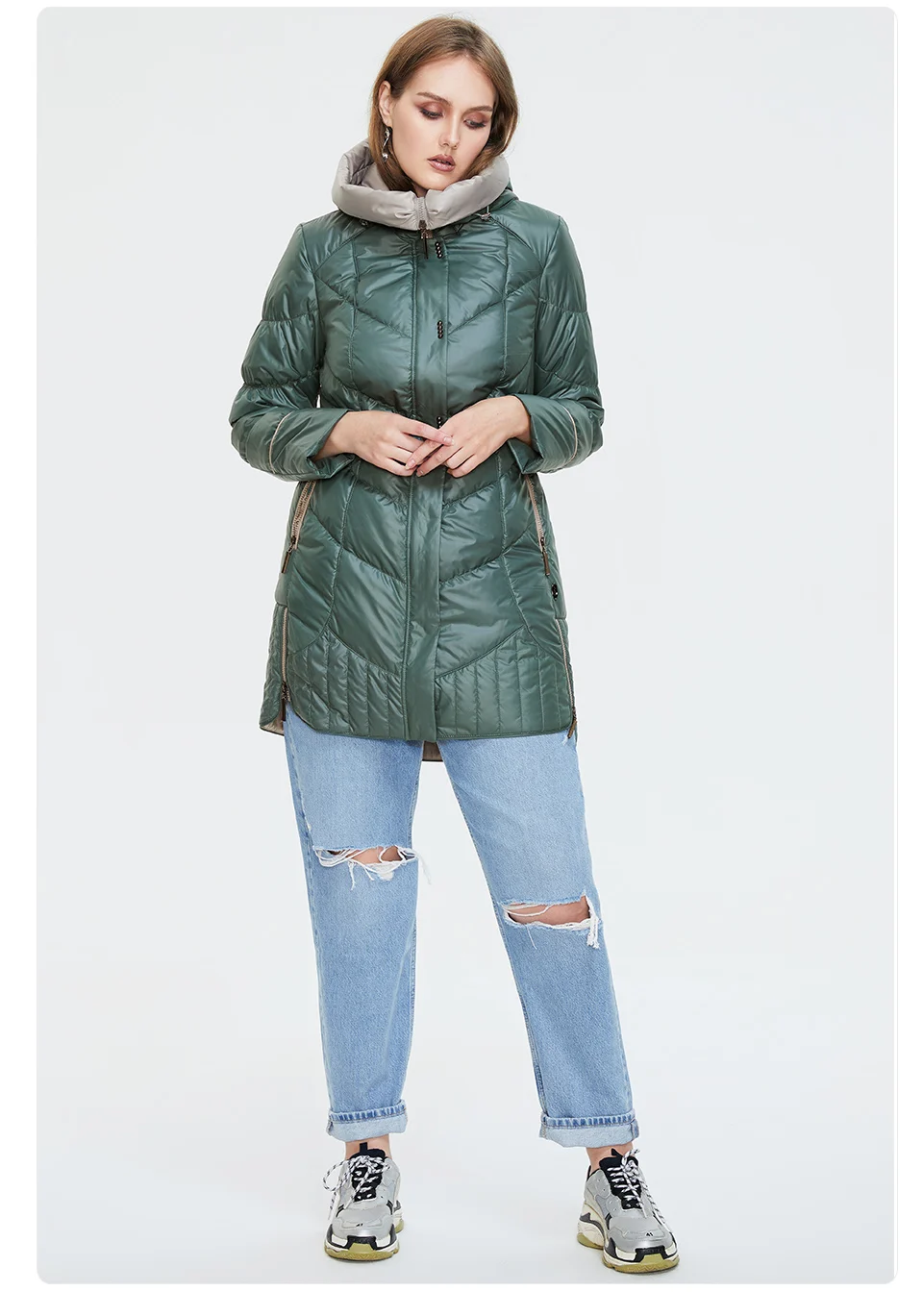 Astrid 2022 winter women's jacket women coat Casual female Parkas Hooded Coats solid Plus Size fashion thin cotton style best