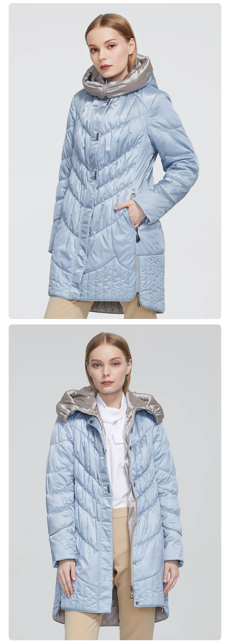 Astrid 2022 winter women's jacket women coat Casual female Parkas Hooded Coats solid Plus Size fashion thin cotton style best