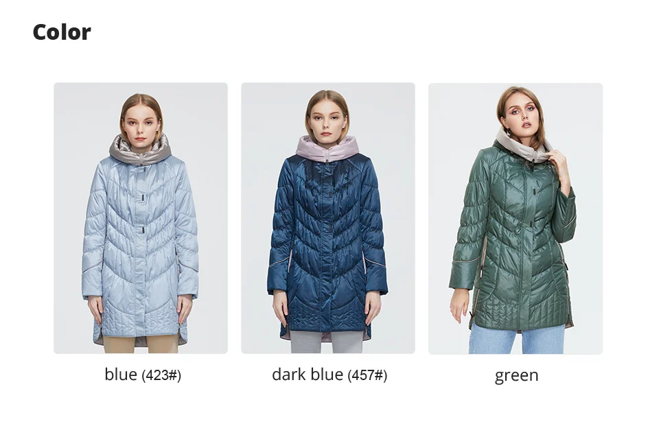 Astrid 2022 winter women's jacket women coat Casual female Parkas Hooded Coats solid Plus Size fashion thin cotton style best