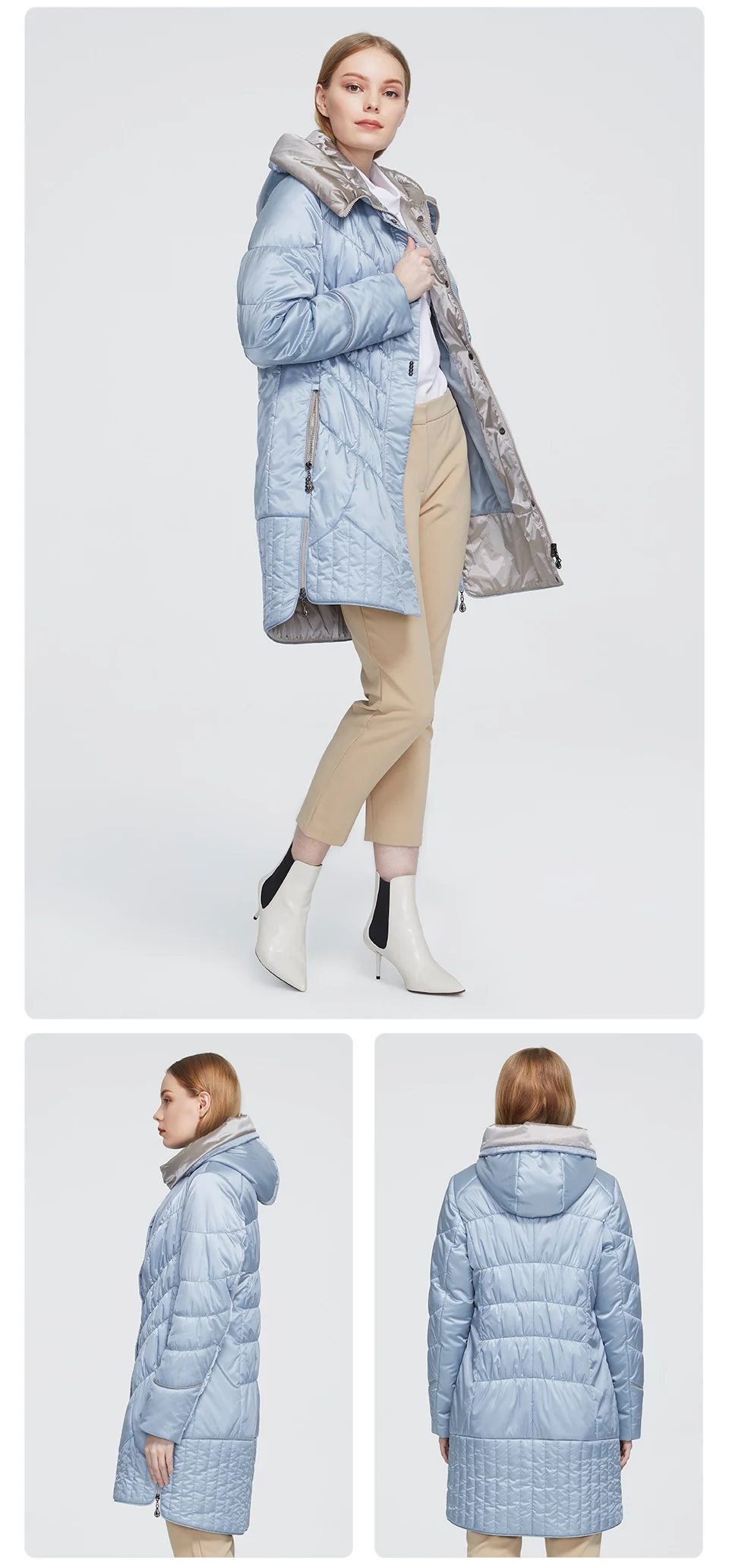 Astrid 2022 winter women's jacket women coat Casual female Parkas Hooded Coats solid Plus Size fashion thin cotton style best