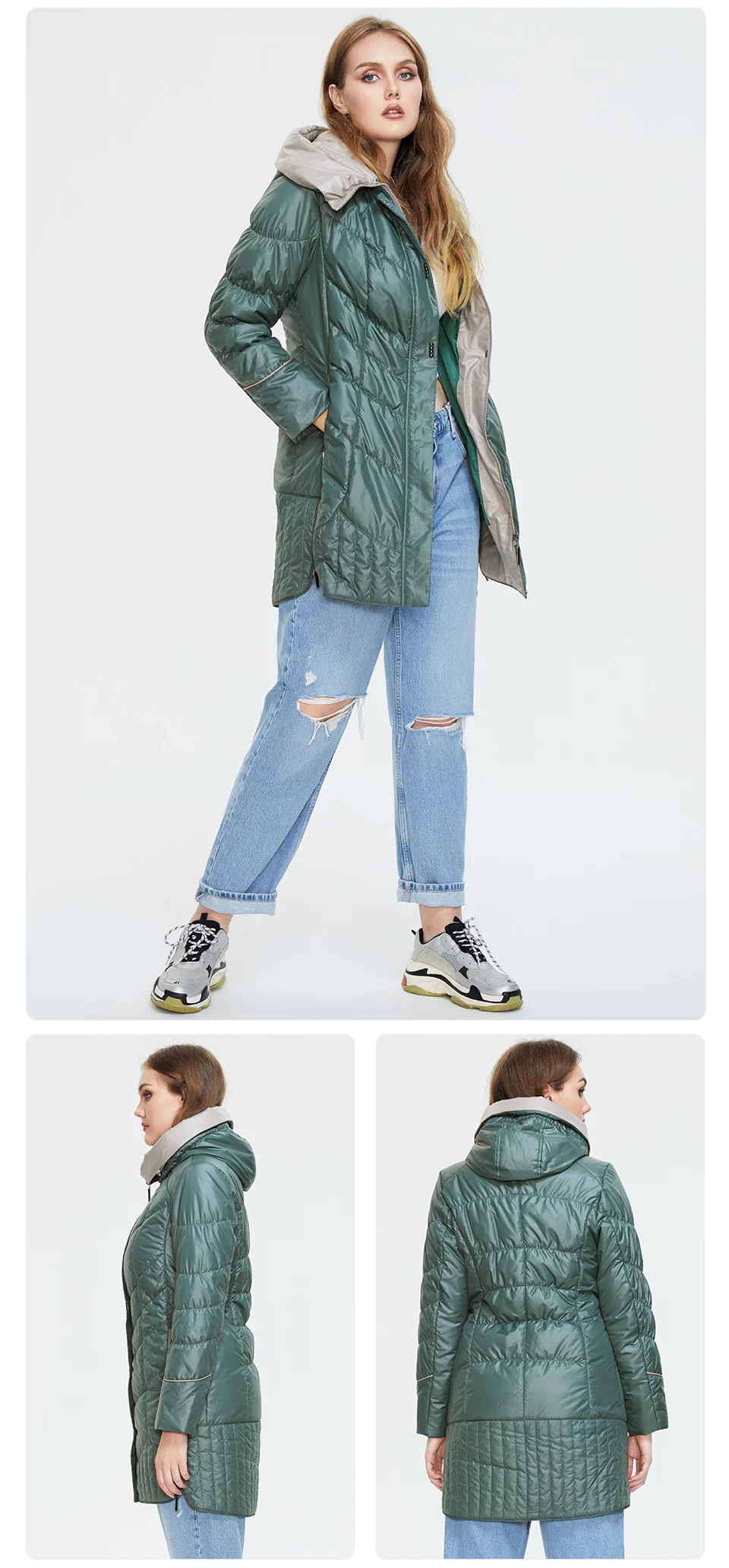 Astrid 2022 winter women's jacket women coat Casual female Parkas Hooded Coats solid Plus Size fashion thin cotton style best