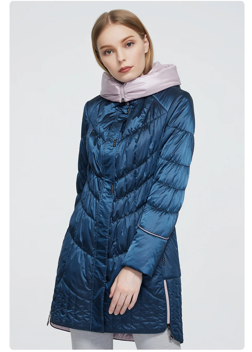 Astrid 2022 winter women's jacket women coat Casual female Parkas Hooded Coats solid Plus Size fashion thin cotton style best