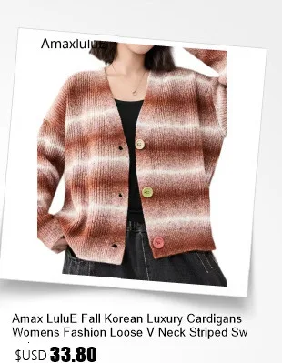 Amax luluE 2025 Hooded Pullovers Women Loose Japan Style Buttons Knitted Sweater Vintage Female New Autumn Fashion Retro Jumpers