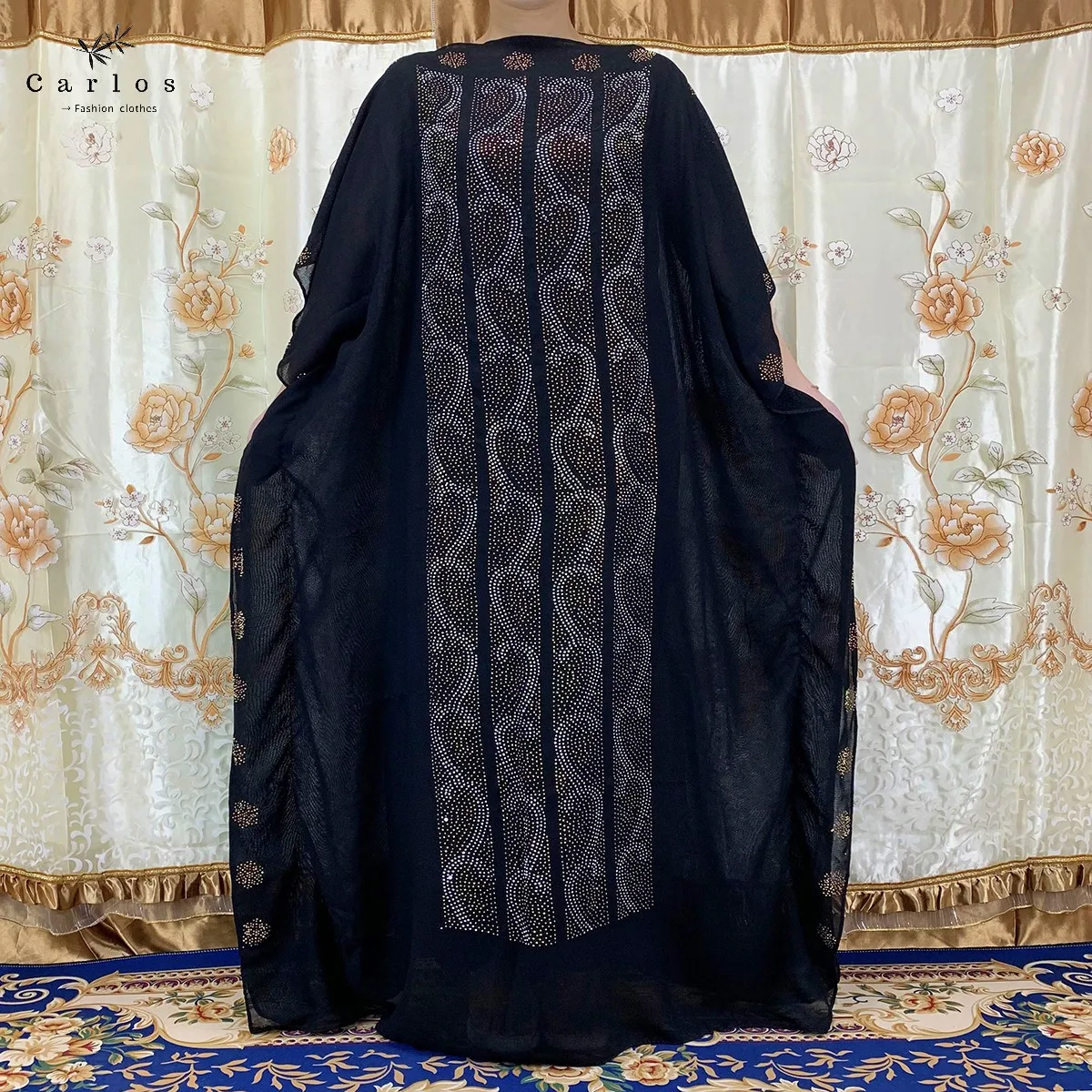 2025 New African Long Maxi Dress African Dresses For Women Plus Size Both Side Diamond Dress Robe Femme Clothes African Clothing