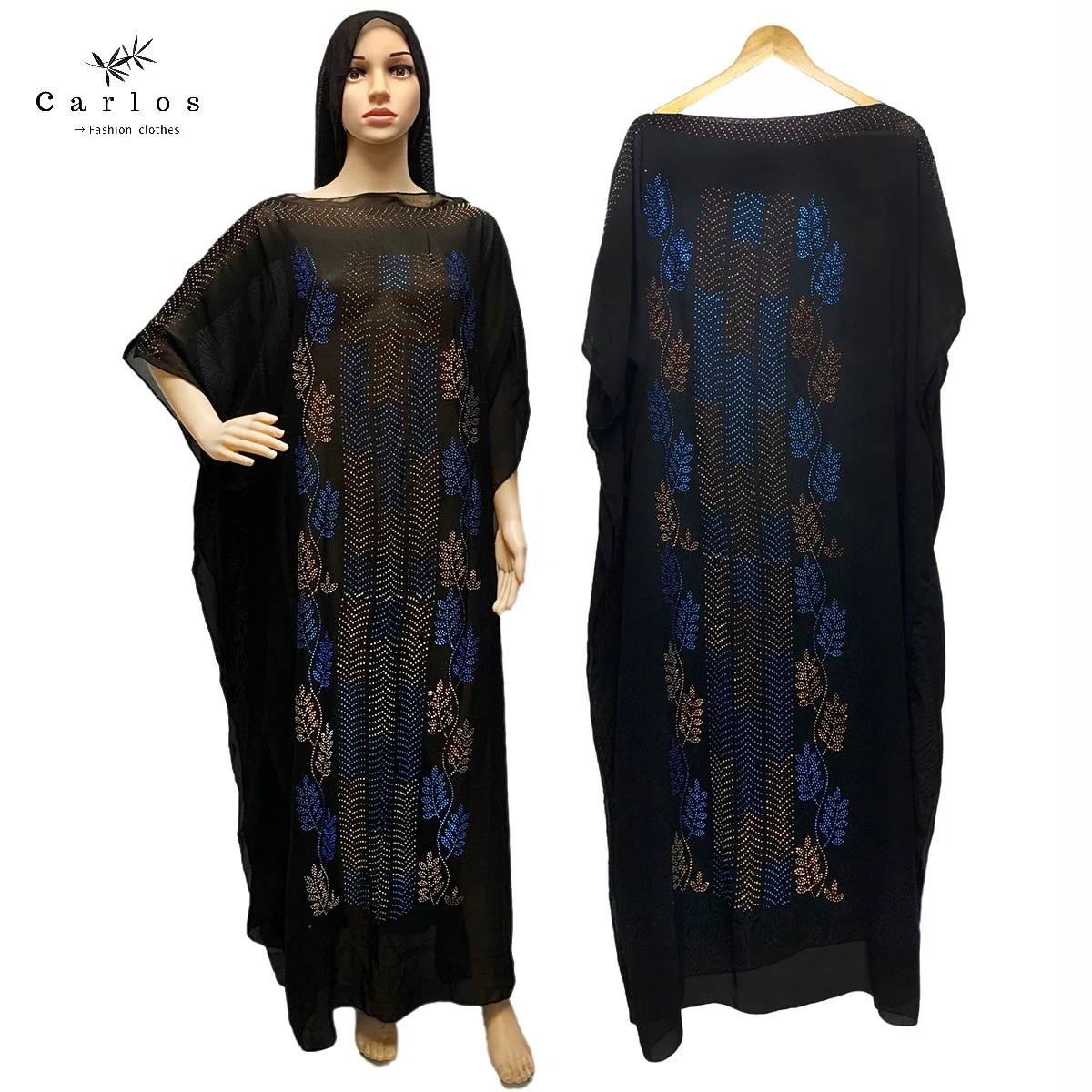 2025 New African Long Maxi Dress African Dresses For Women Plus Size Both Side Diamond Dress Robe Femme Clothes African Clothing