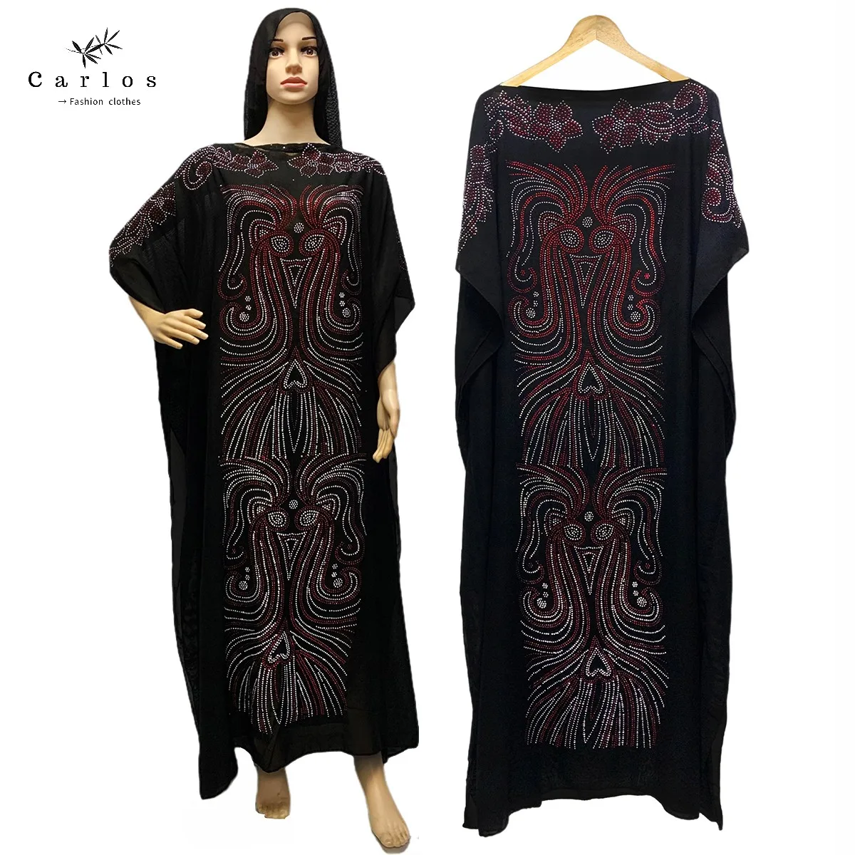 2025 New African Long Maxi Dress African Dresses For Women Plus Size Both Side Diamond Dress Robe Femme Clothes African Clothing