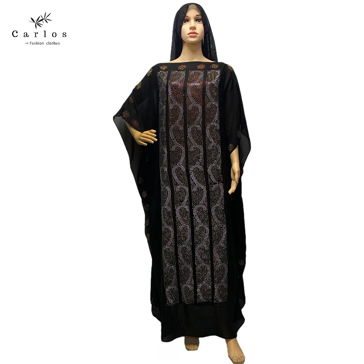 2025 New African Long Maxi Dress African Dresses For Women Plus Size Both Side Diamond Dress Robe Femme Clothes African Clothing