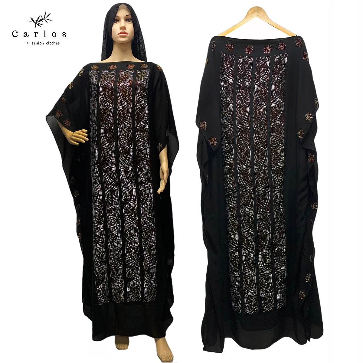 2025 New African Long Maxi Dress African Dresses For Women Plus Size Both Side Diamond Dress Robe Femme Clothes African Clothing