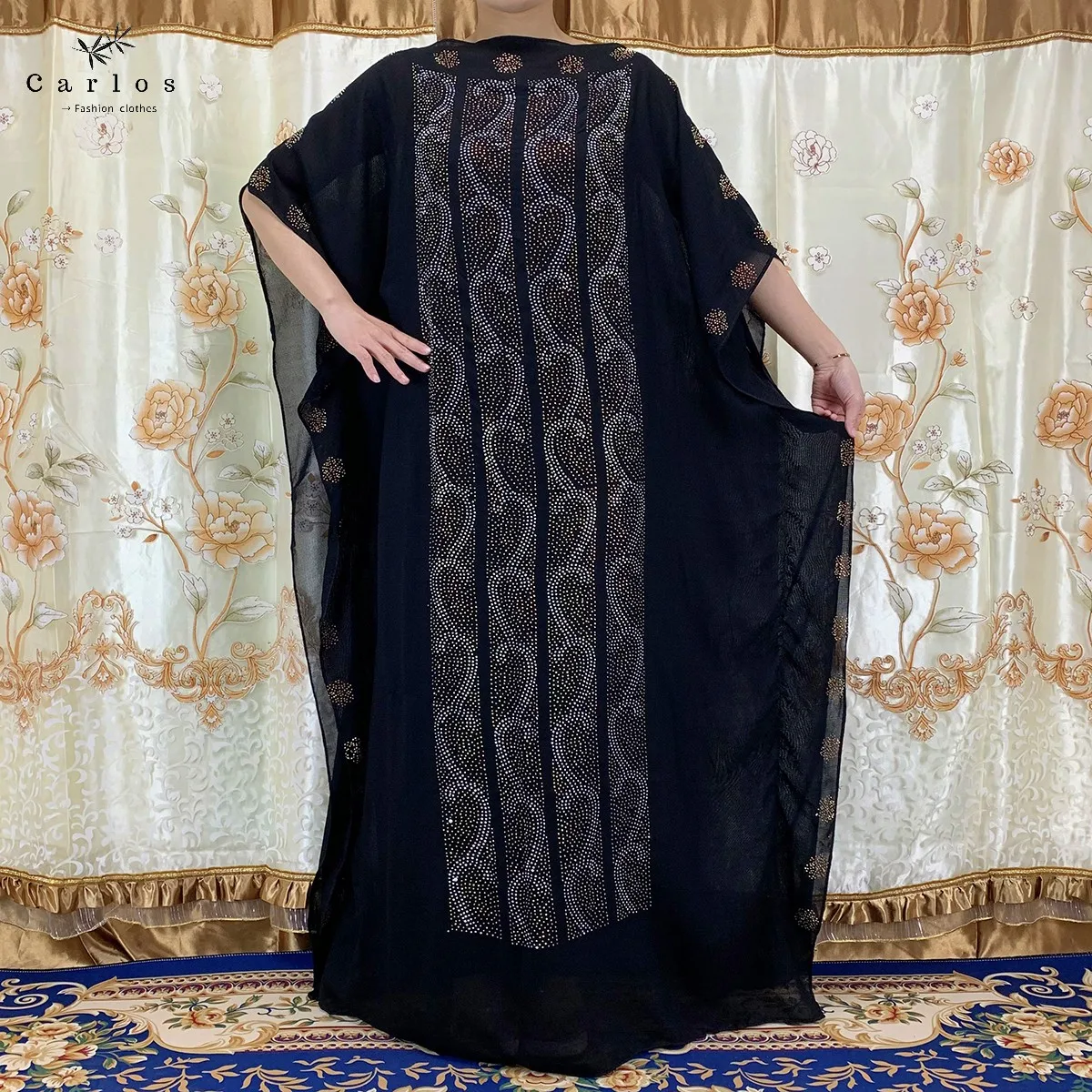 2025 New African Long Maxi Dress African Dresses For Women Plus Size Both Side Diamond Dress Robe Femme Clothes African Clothing